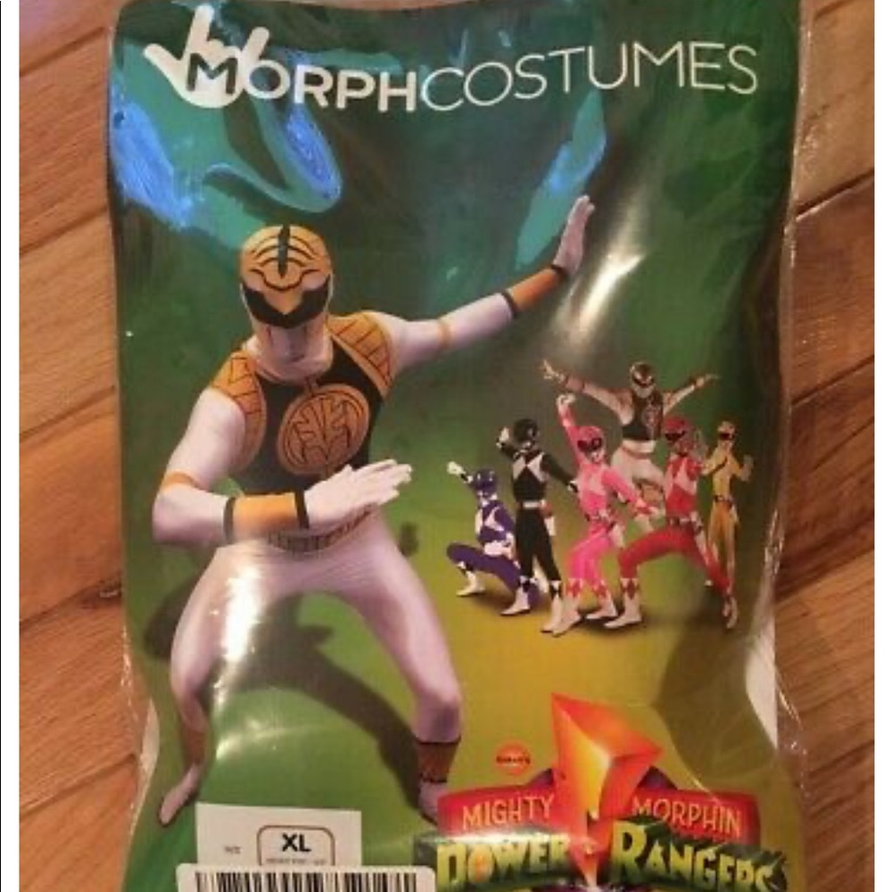 Mighty Morphin Power Rangers White Morphsuit